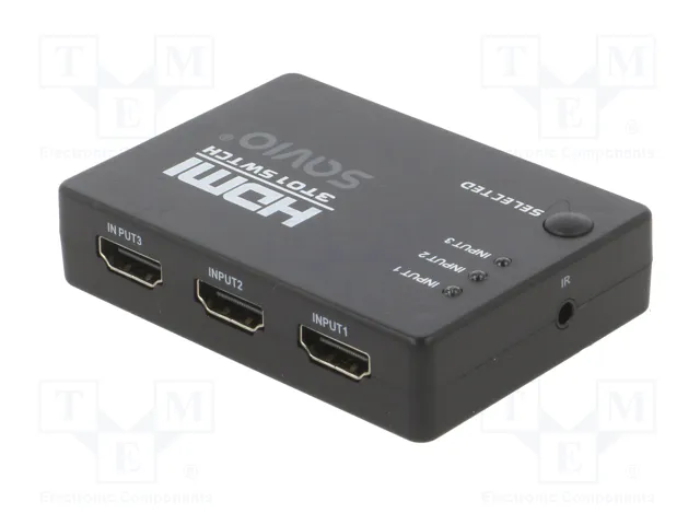 SAVIO CL-28 Switch HDMI 3D Full HD 1080p Negro