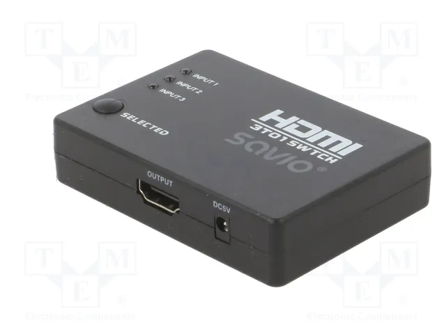 SAVIO CL-28 Switch HDMI 3D Full HD 1080p Negro
