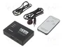 SAVIO CL-28 Switch HDMI 3D Full HD 1080p Negro