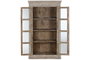 DKD Home Decor Vitrina Item Home Blanco 44 x 210 x 120 cm Mango Tallado a Mano Estilo Decape