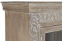 DKD Home Decor Vitrina Item Home Blanco 44 x 210 x 120 cm Mango Tallado a Mano Estilo Decape