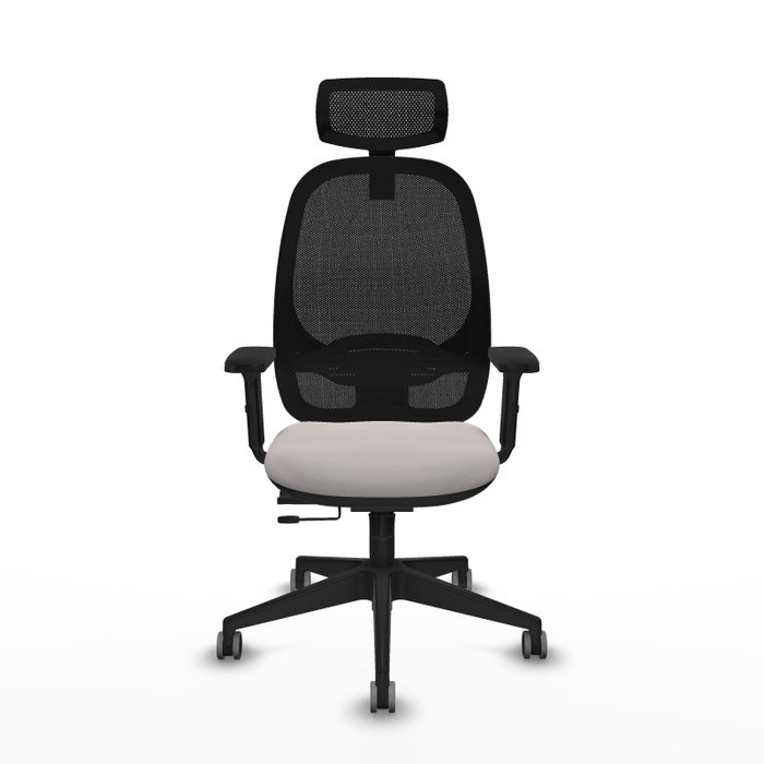 PIQUERAS Y CRESPO Silla de oficina Cilanco con mecanismo Sincro/Traslack, Blanco y Negro PIQUERAS Y CRESPO Silla de oficina Cilanco con mecanismo Sincro/Traslack, Blanco y Negro