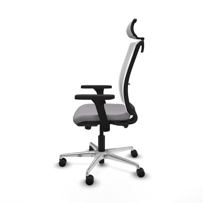 PIQUERAS Y CRESPO Silla de oficina Haches con mecanismo Sincro/Traslack, Gris y Blanco PIQUERAS Y CRESPO Silla de oficina Haches con mecanismo Sincro/Traslack, Gris y Blanco
