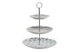 DKD Home Decor Frutero de 3 Pisos Multicolor en Porcelana y Metal
