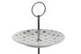 DKD Home Decor Frutero de 3 Pisos Multicolor en Porcelana y Metal