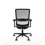 PIQUERAS Y CRESPO Silla de oficina Haches con mecanismo Sincro/Traslack Crema y Blanco