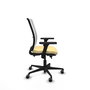 PIQUERAS Y CRESPO Silla de oficina Haches con mecanismo Sincro/Traslack Crema y Blanco