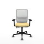 PIQUERAS Y CRESPO Silla de oficina Haches con mecanismo Sincro/Traslack Crema y Blanco