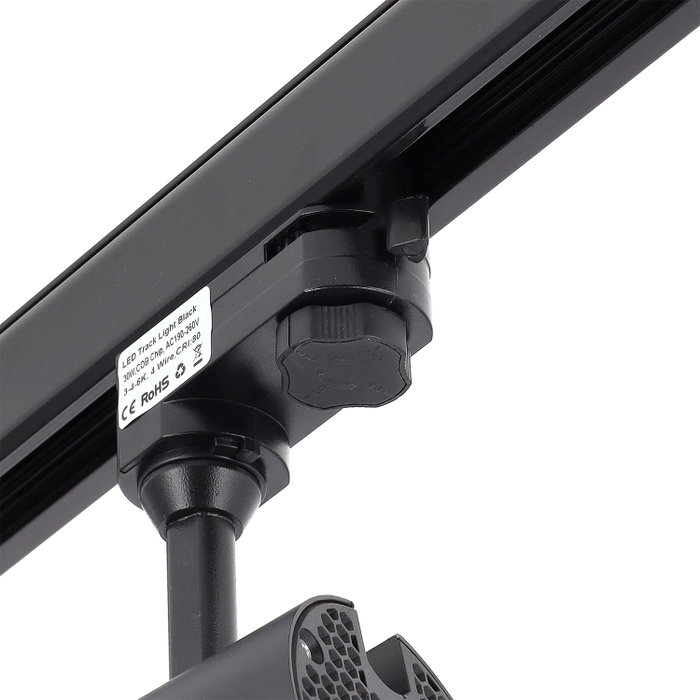 Foco de Carril Trifásico 30W COB CCT Negro (3000-6000K) Foco de Carril Trifásico 30W COB CCT Negro (3000-6000K)