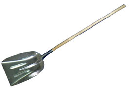 SIFER Pala de Aluminio con Mango de Madera de 120 cm
