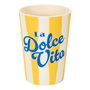 Home Deco Factory Vaso 250 ml Polipropileno Colección Dolce Vita - Color: Amarillo, Azul o Rosa