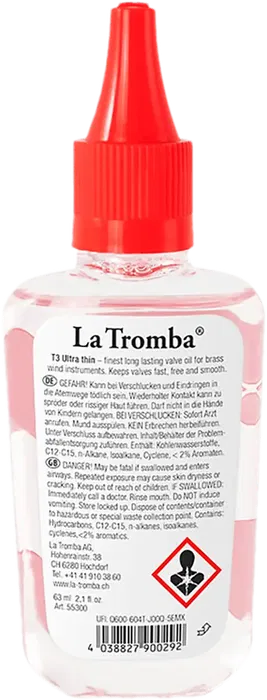 SML Lubricante "Valve Oil" Para Pistones De Trompeta