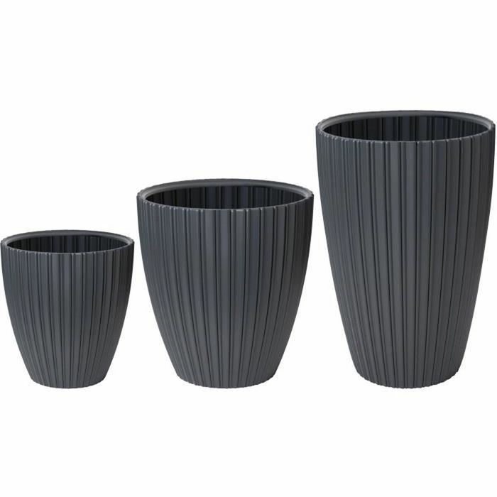 Garden Id Maceta Fancy Antracita 40 x 42 cm Garden Id Maceta Fancy Antracita 40 x 42 cm
