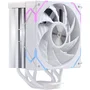 Einarex Ventus V100 EXAC-VT-100-R-W Refrigerador CPU 120mm RGB Blanco, Ventilador 2600 RPM PWM, Compatible con Sockets Intel LGA 1200/1700 y AMD AM4/AM5