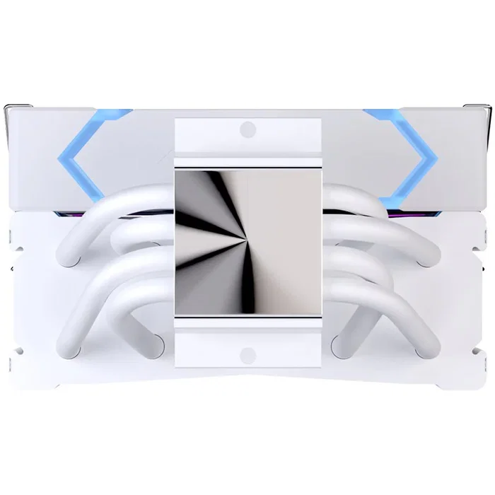 Einarex Ventus V100 EXAC-VT-100-R-W Refrigerador CPU 120mm RGB Blanco, Ventilador 2600 RPM PWM, Compatible con Sockets Intel LGA 1200/1700 y AMD AM4/AM5