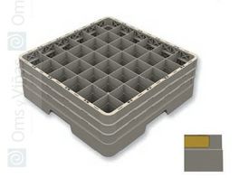 Vollrath Pujadas - Cesta de Almacenaje y Transporte, Base + 3 Alturas, 36 Divisiones Cerradas