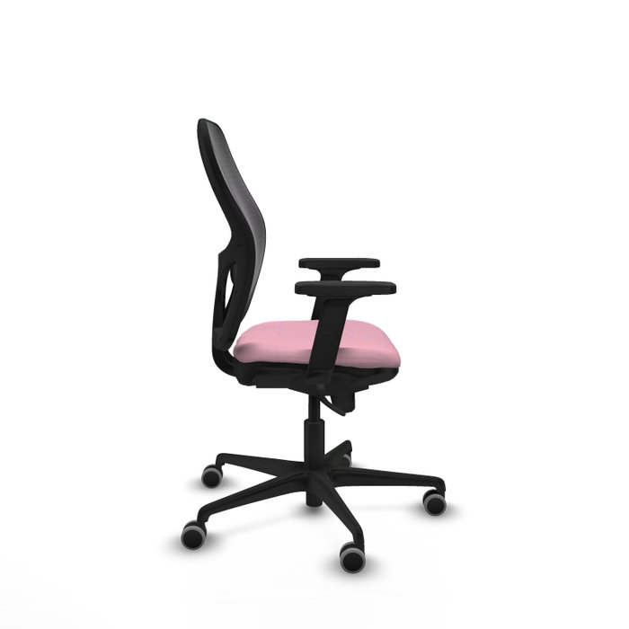 PIQUERAS Y CRESPO Silla de oficina Jorquera Rosa y Negra