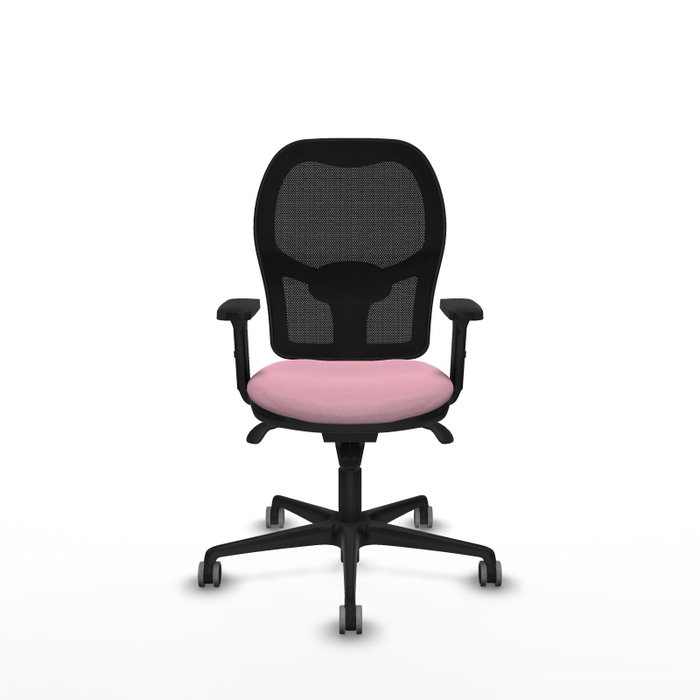 PIQUERAS Y CRESPO Silla de oficina Jorquera Rosa y Negra