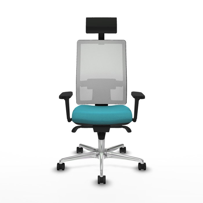 PIQUERAS Y CRESPO Silla de oficina Horna con Mecanismo Sincro, Turquesa y Blanco PIQUERAS Y CRESPO Silla de oficina Horna con Mecanismo Sincro, Turquesa y Blanco