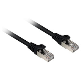 Sharkoon Patchkabel RJ45 Cat.6a SFTP, 0,5 m, Negro