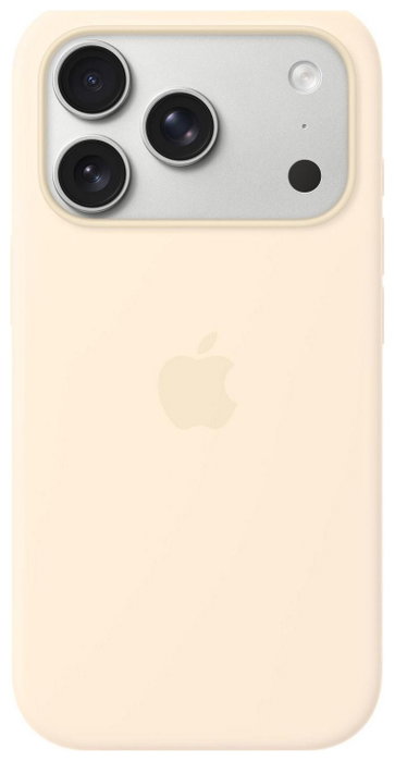 Apple Funda de silicona con MagSafe para iPhone 17 Pro - Vainilla Apple Funda de silicona con MagSafe para iPhone 17 Pro - Vainilla