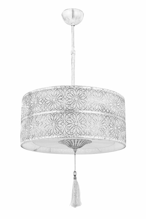 Opviq AV-4330-3B Lámpara de Araña Blanca Metal 70 cm Largo x 40 cm Diámetro Elegante y Moderna para Salón y Comedor