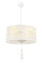 Opviq AV-4330-3B Lámpara de Araña Blanca Metal 70 cm Largo x 40 cm Diámetro Elegante y Moderna para Salón y Comedor