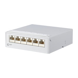 METZ CONNECT E-DAT AP-Verteiler C6 130862-11-E, 6 puertos, Gris