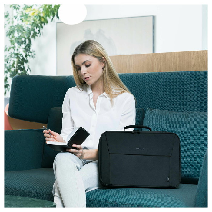 DICOTA Maletín Eco Multi BASE para portátil hasta 39,6 cm (15.6"), Negro