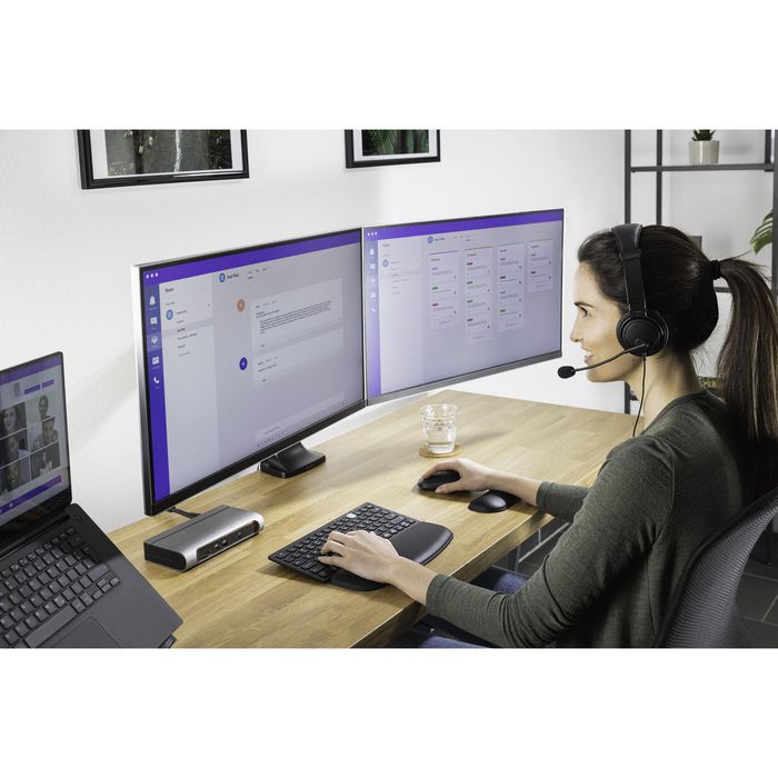 Kensington Reposamuñecas ErgoSoft™ para teclados finos y compactos, Negro Kensington Reposamuñecas ErgoSoft™ para teclados finos y compactos, Negro
