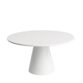 APS - Pie Expositor Redondo Alto, Modelo Soporte Casual, Melamina, Diámetro 31 cm, Alto 16 cm