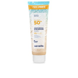 Sensilis Gel-Crema Hidratante y Refrescante Facial SPF50+ 250 ml - Protector Solar de Alta Protección con Antienvejecimiento, Resistente al Agua