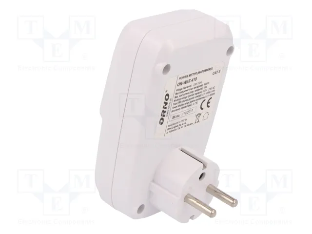 ORNO OR-WAT-419 Controlador de Potencia LCD 16A