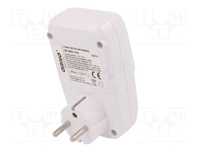 ORNO OR-WAT-419 Controlador de Potencia LCD 16A