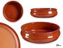 La Dehesa Cazuela Abombada Barro Refractario 24 cm Miel Color (Set de 8)
