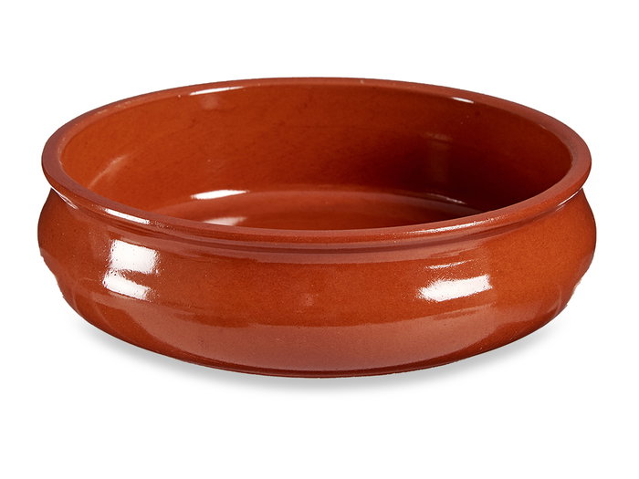 La Dehesa Cazuela Abombada Barro Refractario 24 cm Miel Color (Set de 8)