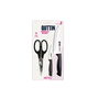 Set de Cuchillos Quttin Nero Negro 3 Piezas (12 Unidades)