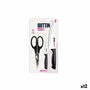 Set de Cuchillos Quttin Nero Negro 3 Piezas (12 Unidades)