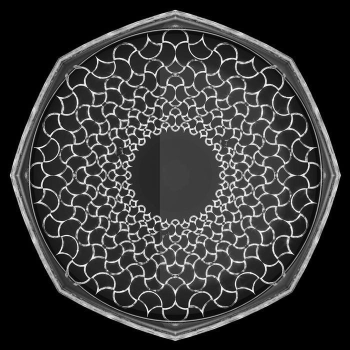 Rcr Cristalleria IT Centro de Mesa Arabesque Vidrio/Cristal Diámetro 30 cm Altura 2,4 cm