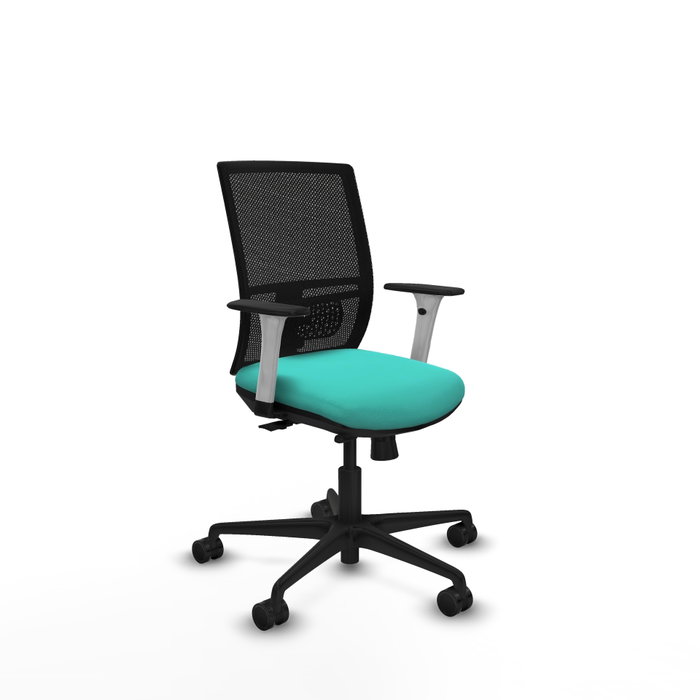 PIQUERAS Y CRESPO Silla de oficina Yunquera con mecanismo Sincro/Traslack Turquesa y Negro PIQUERAS Y CRESPO Silla de oficina Yunquera con mecanismo Sincro/Traslack Turquesa y Negro