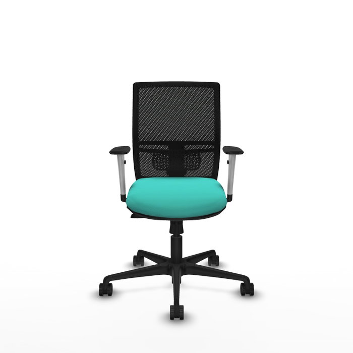 PIQUERAS Y CRESPO Silla de oficina Yunquera con mecanismo Sincro/Traslack Turquesa y Negro PIQUERAS Y CRESPO Silla de oficina Yunquera con mecanismo Sincro/Traslack Turquesa y Negro