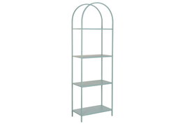 DKD Home Decor - Estantería Urban Arc Turquesa - 4 Baldas Desmontable - Metal 30 x 183.5 x 60 cm