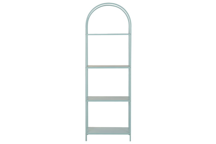 DKD Home Decor - Estantería Urban Arc Turquesa - 4 Baldas Desmontable - Metal 30 x 183.5 x 60 cm