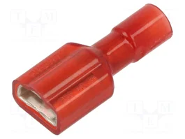 PANDUIT Conector plano hembra aislado rojo 6,3mm 0,8mm