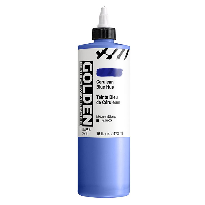 Golden Colores Acrílicos High Flow Azul Cerúleo 473 ml Golden Colores Acrílicos High Flow Azul Cerúleo 473 ml