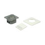 VALUE Kat.6A Class EA Dose 2x STP Unterputz waagerecht weiss de color blanco