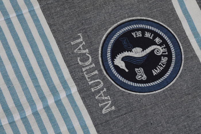 DKD Home Decor Toalla Atlantico 6 Unidades Azul Rojo Blanco 170 x 90 x 1 cm