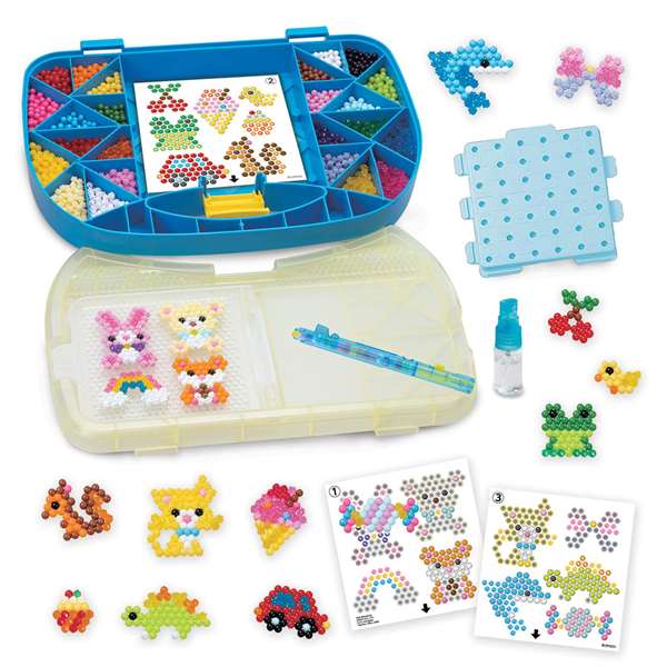 Aquabeads Maletín de Principiantes con 900 Abalorios y FlipTray Aquabeads Maletín de Principiantes con 900 Abalorios y FlipTray