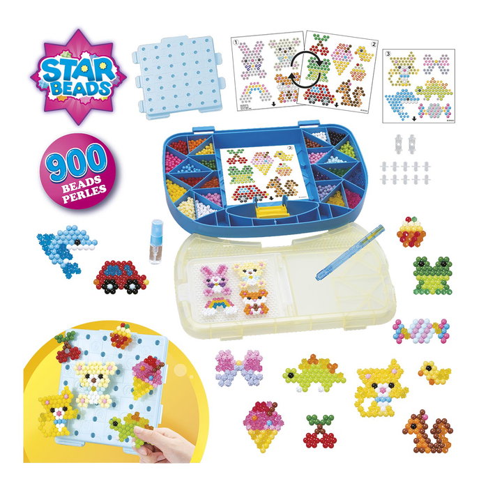 Aquabeads Maletín de Principiantes con 900 Abalorios y FlipTray Aquabeads Maletín de Principiantes con 900 Abalorios y FlipTray