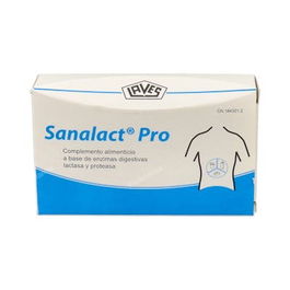 MARGAN Sanalact Pro 30 Cápsulas - Complemento Digestivo con Lactasa y Proteasa para Leche